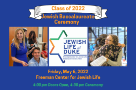 Class of 2022 Jewish Baccalaureate Ceremony